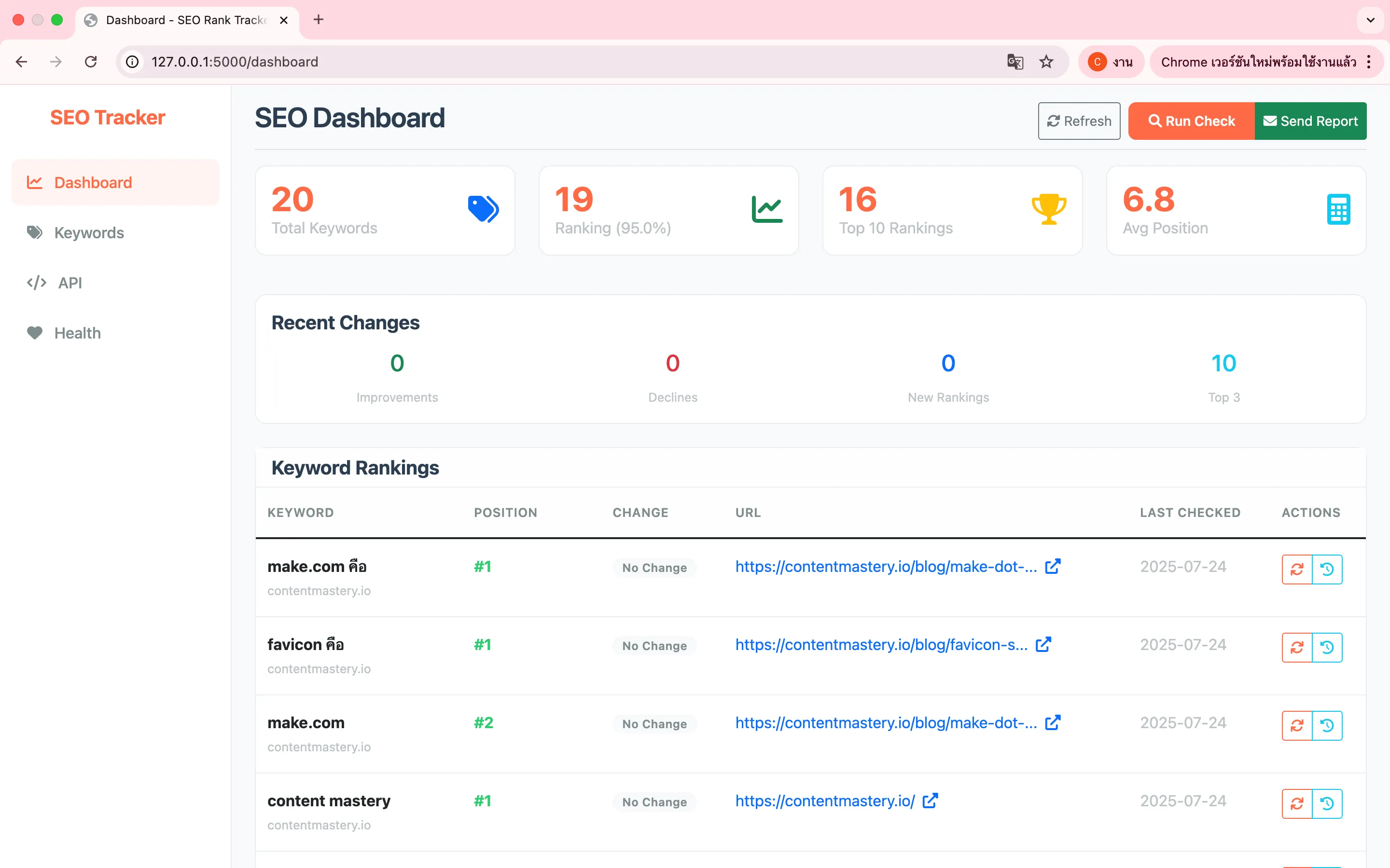 ทำ SEO Rank Tracker แบบ custom ใช้เอง