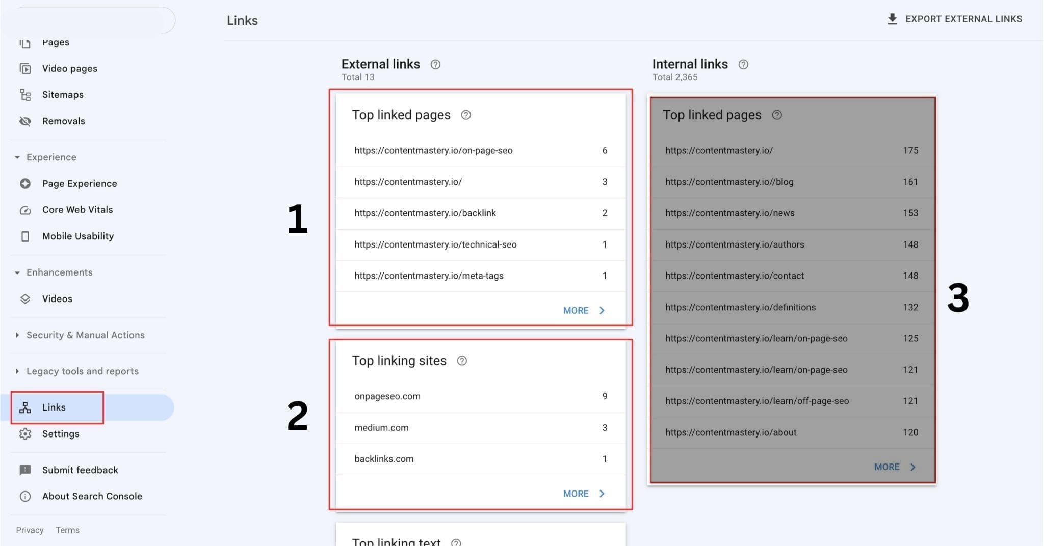 เช็ค Backlink ผ่าน Google Search Console