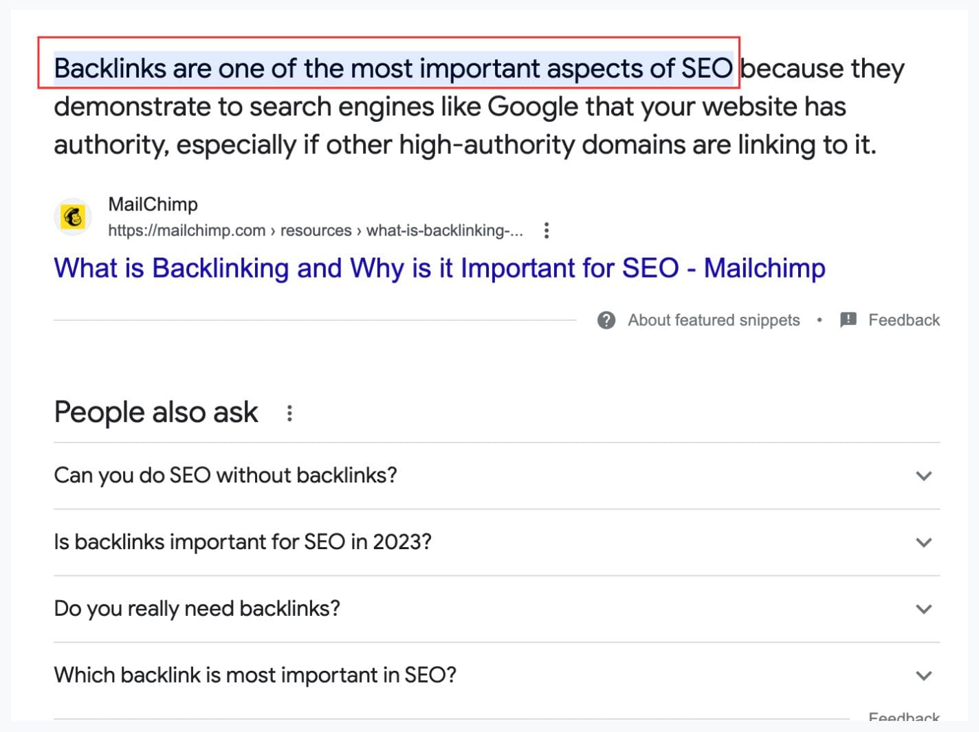 ปัจจัยของ Backlink จากผู้ให้บริการ SEO Tools