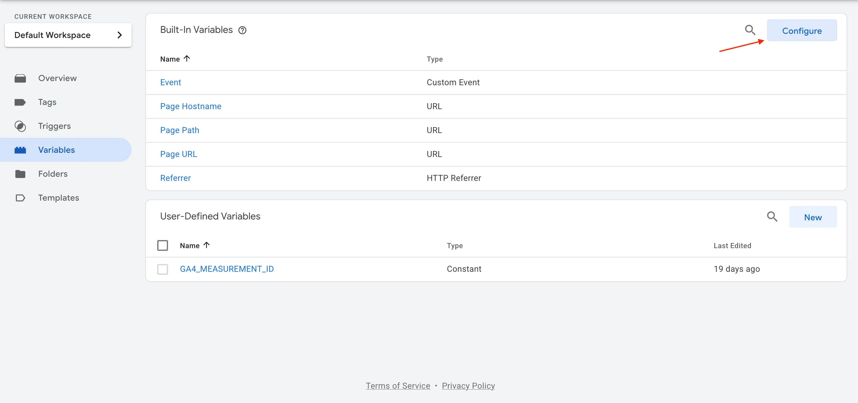 GA4 Variables Configuration in GTM