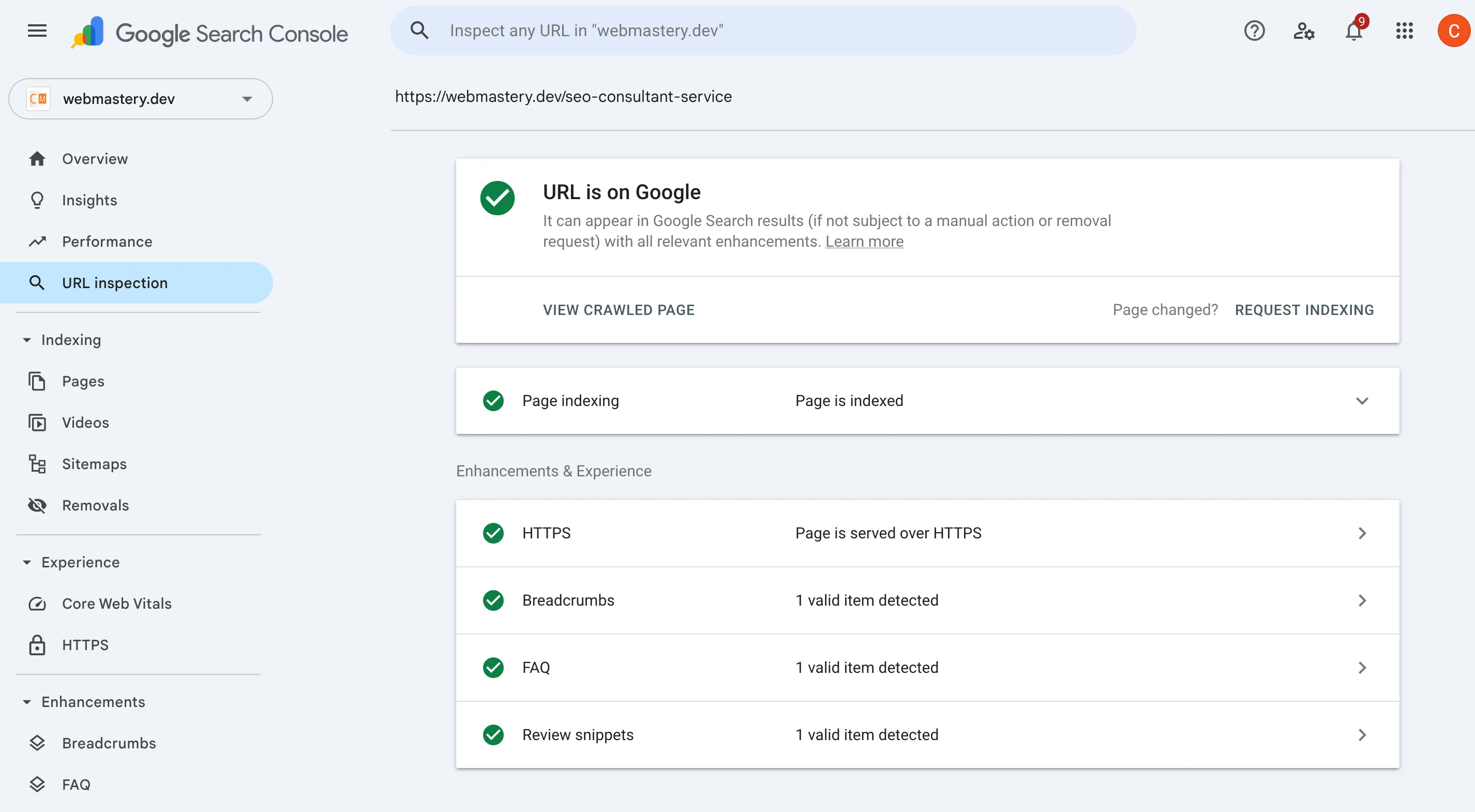 ตัวอย่าง JSON-LD ที่ทดสอบผ่าน Google Search Console